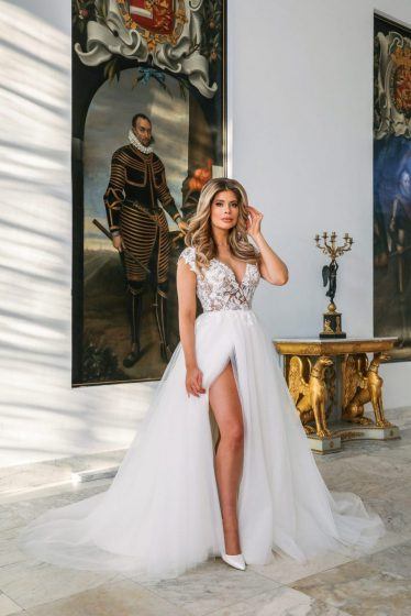 Alberto Axu trouwjurk A-lijn - Estella