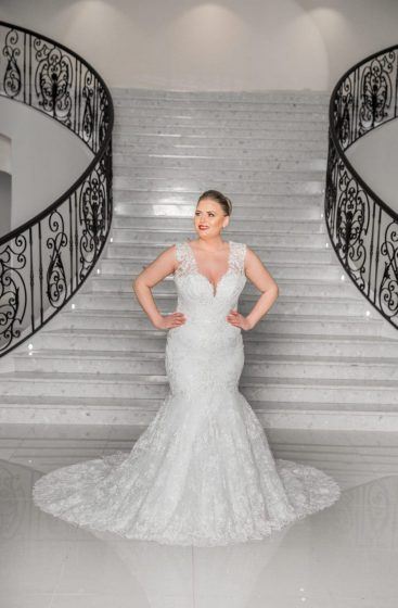 Alberto Axu grote maat trouwjurk Barcelona