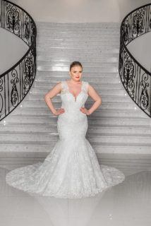 Alberto Axu grote maat trouwjurk Barcelona