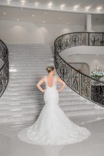 Alberto Axu grote maat trouwjurk Barcelona