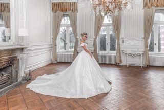 Alberto Axu trouwjurk prinses - Silver Diamond