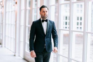 Alberto Axu donkerblauwe smoking