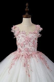 Sivana licht rose communiejurk