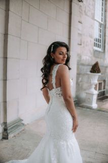 Hosai trouwjurk achterkant