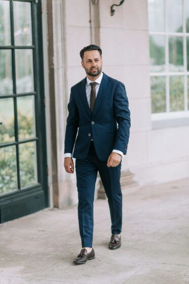 Trouwpak blauw maatpak 2022