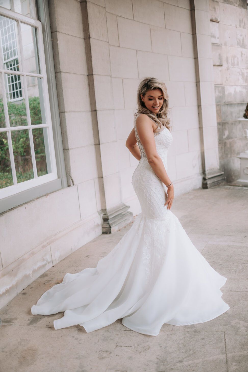 Zeemeermin trouwjurk alberto axu arma