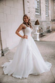 Zeemeermin trouwjurk alberto axu arma afklikbare rok