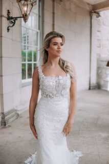 Olivia trouwjurk zeemeermin voorkant