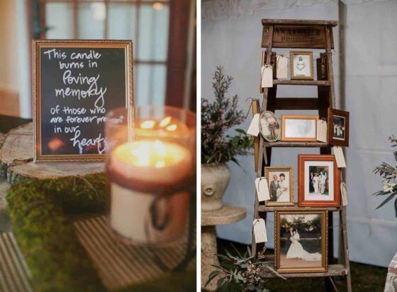 Gedenkplekje bruiloft