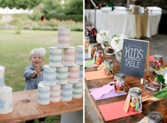 Vermaak op je bruiloft kids