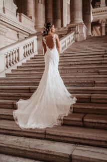 trouwjurk met lage rug - alberto axu design