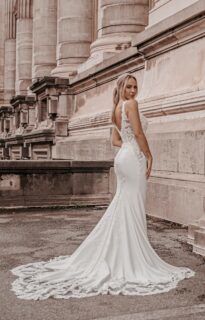 zeemeermin trouwjurk slank strak alberto axu