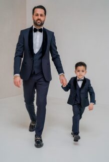 Vader en Zoon trouwpak kinderpak smoking 1