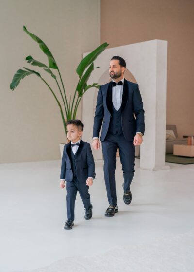 Vader en Zoon trouwpak kinderpak smoking 1