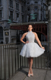 Korte Trouwjurken Collectie 2024 Alberto Axu Stephanie