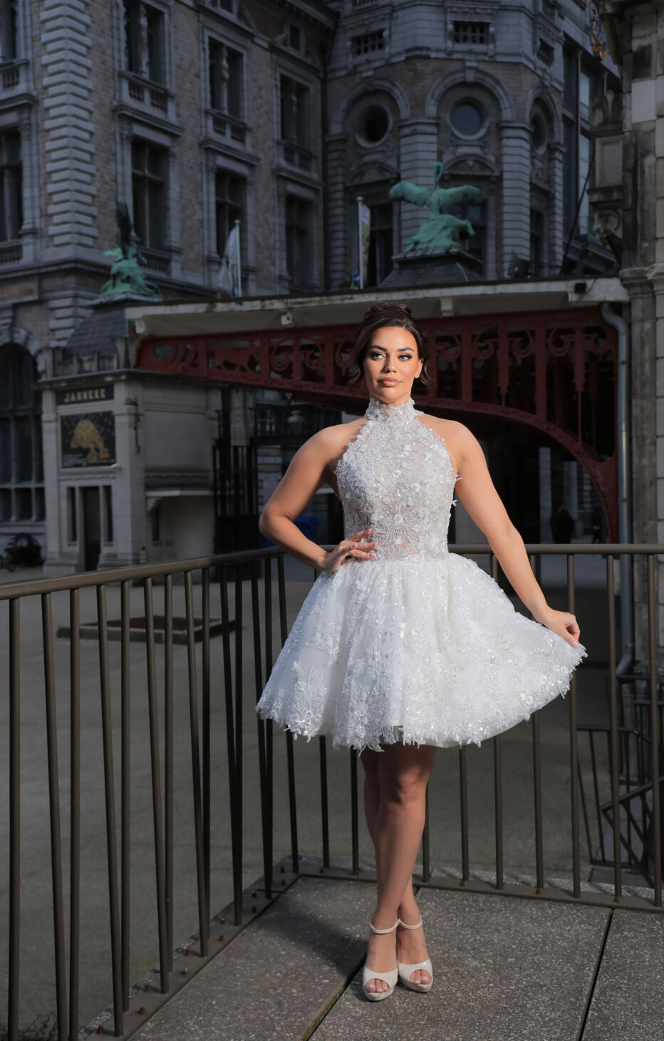 Korte Trouwjurken Collectie 2024 Alberto Axu Stephanie