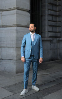 Trouwpak Collectie 2024 Alberto Axu ijs blauw zomer