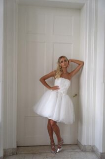 Korte Trouwjurken Collectie 2024 2025 Alberto Axu 121