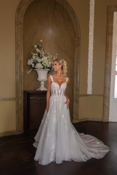 A lijn Trouwjurken Collectie 2024 2025 Alberto Axu 59