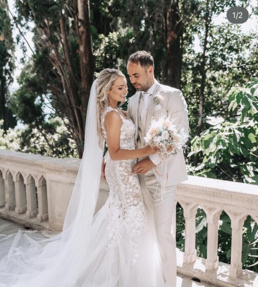 Lisette Lubbers en Mike van Klaveren in Italie getrouwd