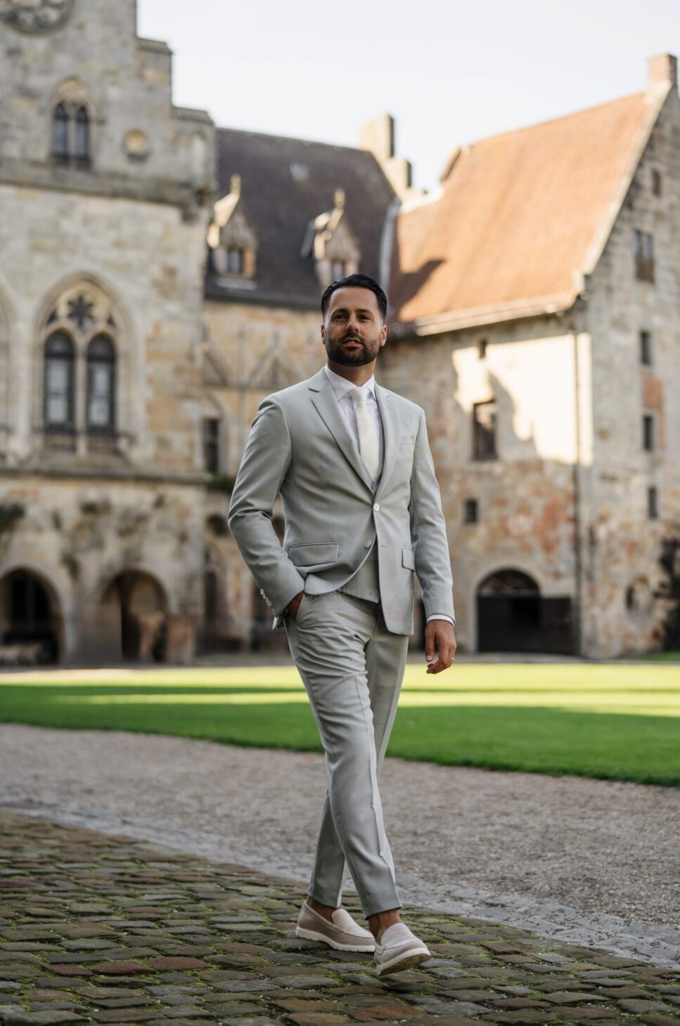 Pastel mint groen trouwpak alberto axu