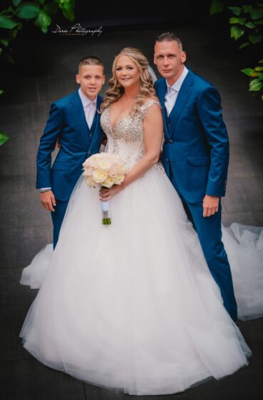 angela en jermaine trouwjurk 2024