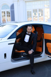 rolls Royce zwart smoking