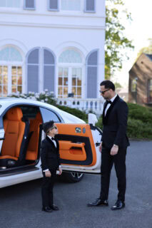 smoking zwart tuxedo trouwpak vader en zoon