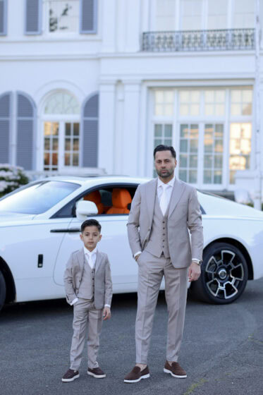 reda italiaanse trouwpak vader en zoon